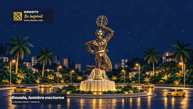 Villes de nuit — Douala, lumière nocturne