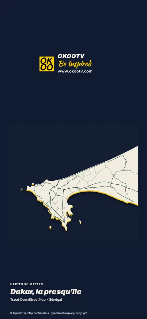 Cartes sculptées — Dakar, la presqu’île